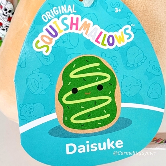 DAISUKE 🍵🍩 Green Matcha Donut Original Squishmallows By Kellytoy NWT - Picture 3 of 8
